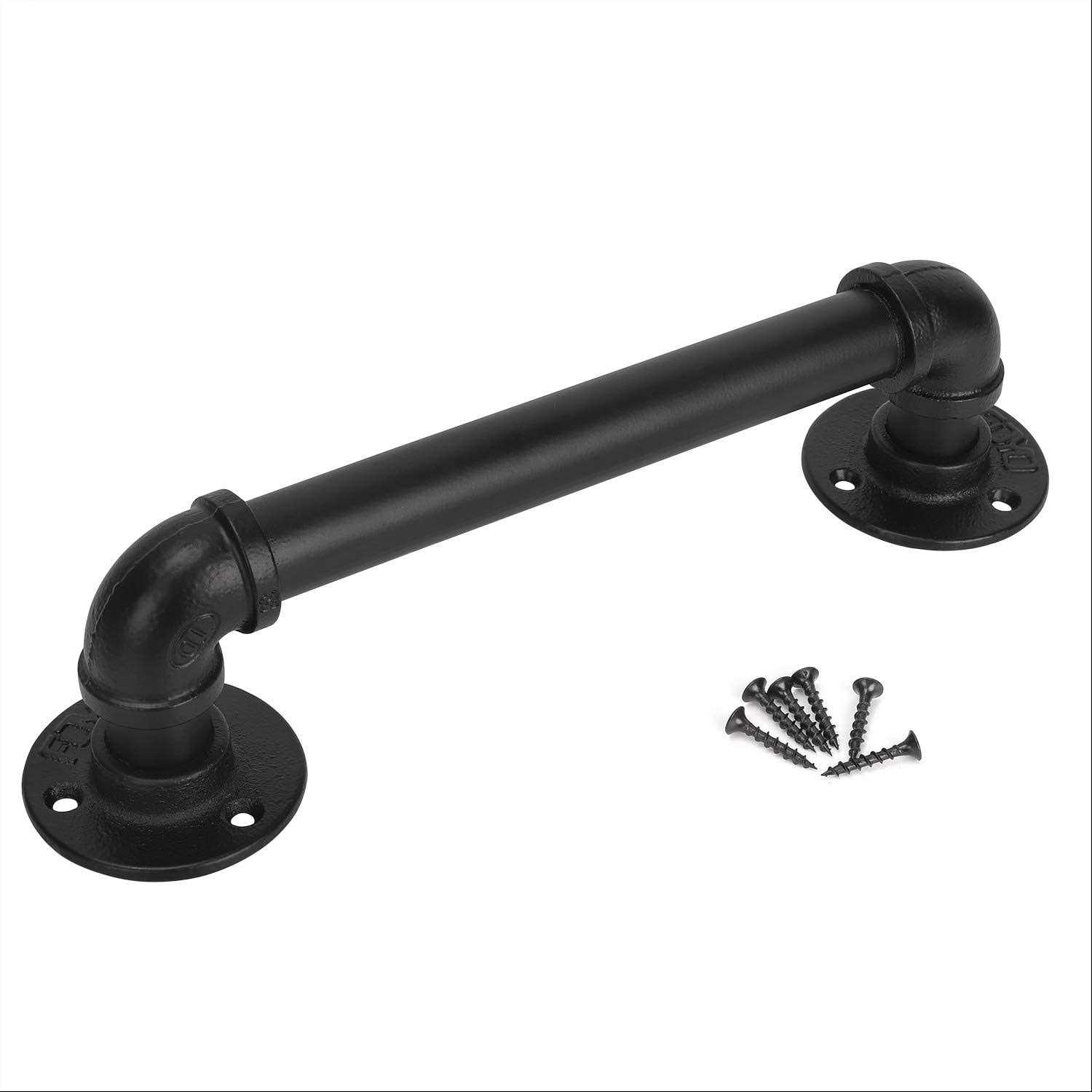 FOYO Set of 2 Industrial Pipe Door Pull Handle Grab Bar - Cheap Fitting