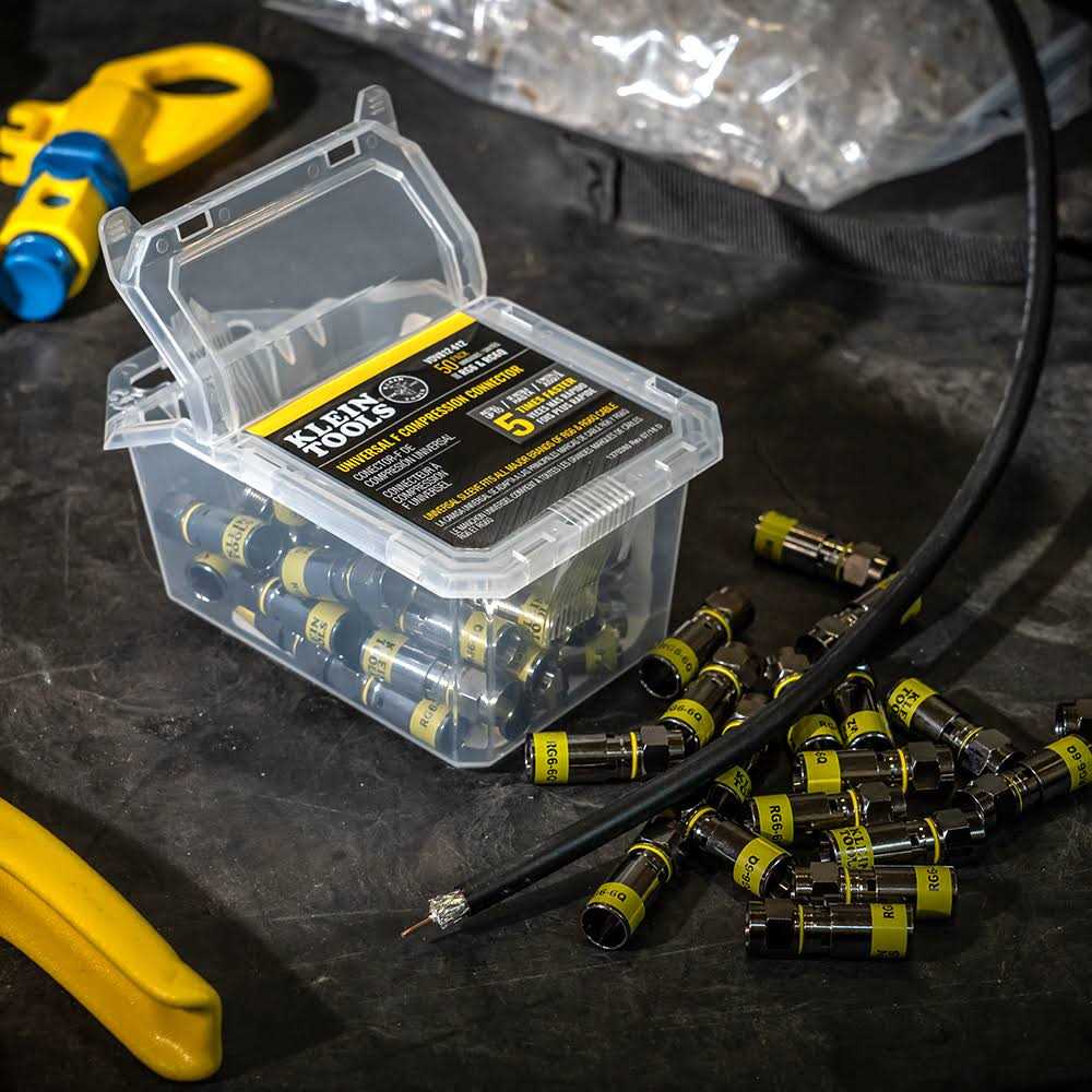 Klein Tools VDV812-612 Universal F Compression Connector - Cheap Fitting