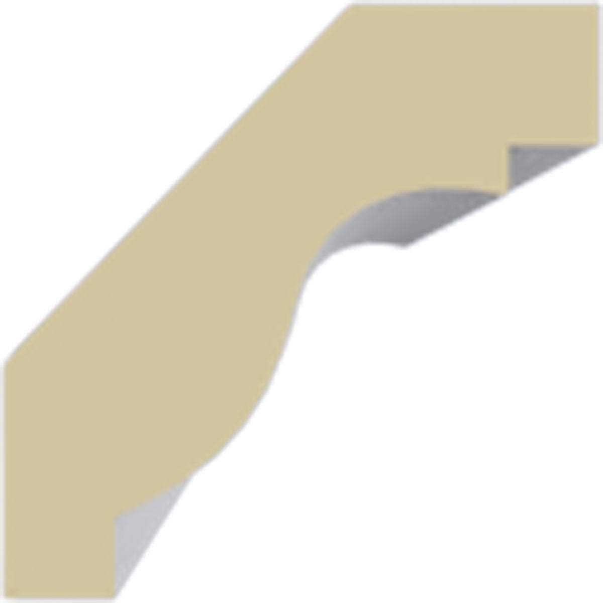 Ekena Millwork MLD01X01X01HI Hillsborough Traditional Smooth Crown Moulding - Cheap Fitting