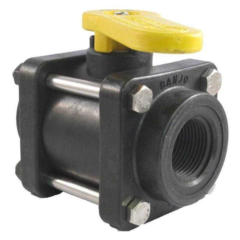 3 Banjo Poly Standard Port Ball Valve 6 Bolt Design USA MADE - Cheap Fitting