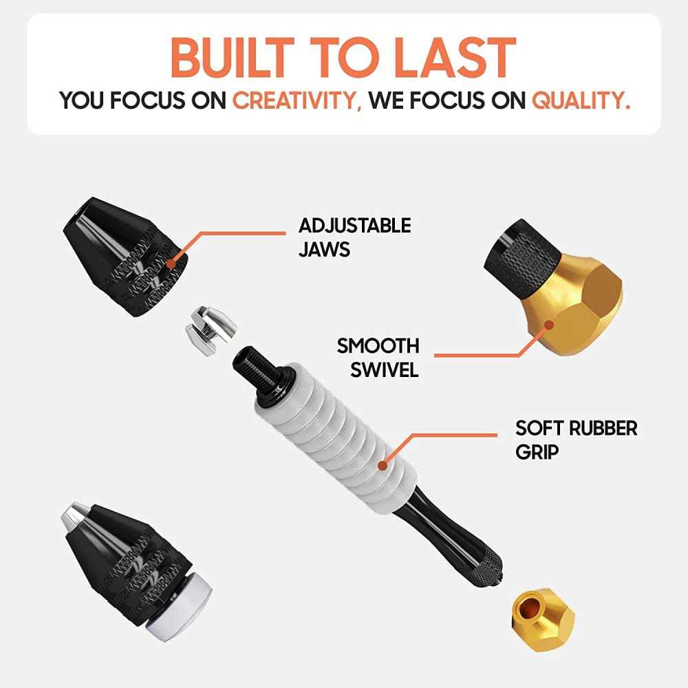 Pin Vise Small Hand Drill for Jewelry Making Craft911 Manual Craft Drill Sharp HSS Micro Mini Twist Drill Bits Set for Resin - Cheap Fitting