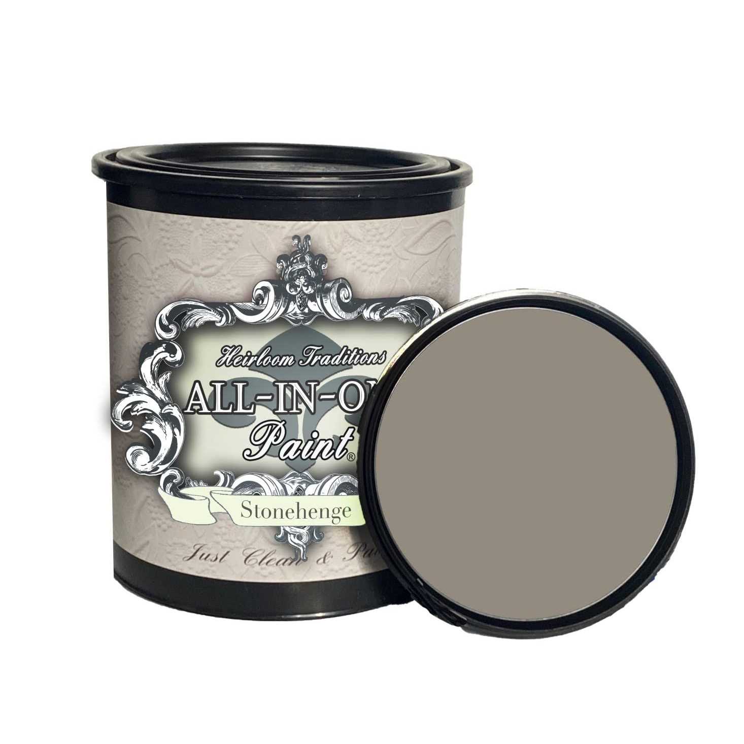 All-in-one paint, Stonehenge, 32 Fl Oz Quart. Durable cabinet and furniture paint. Built in primer and top coat - Cheap Fitting