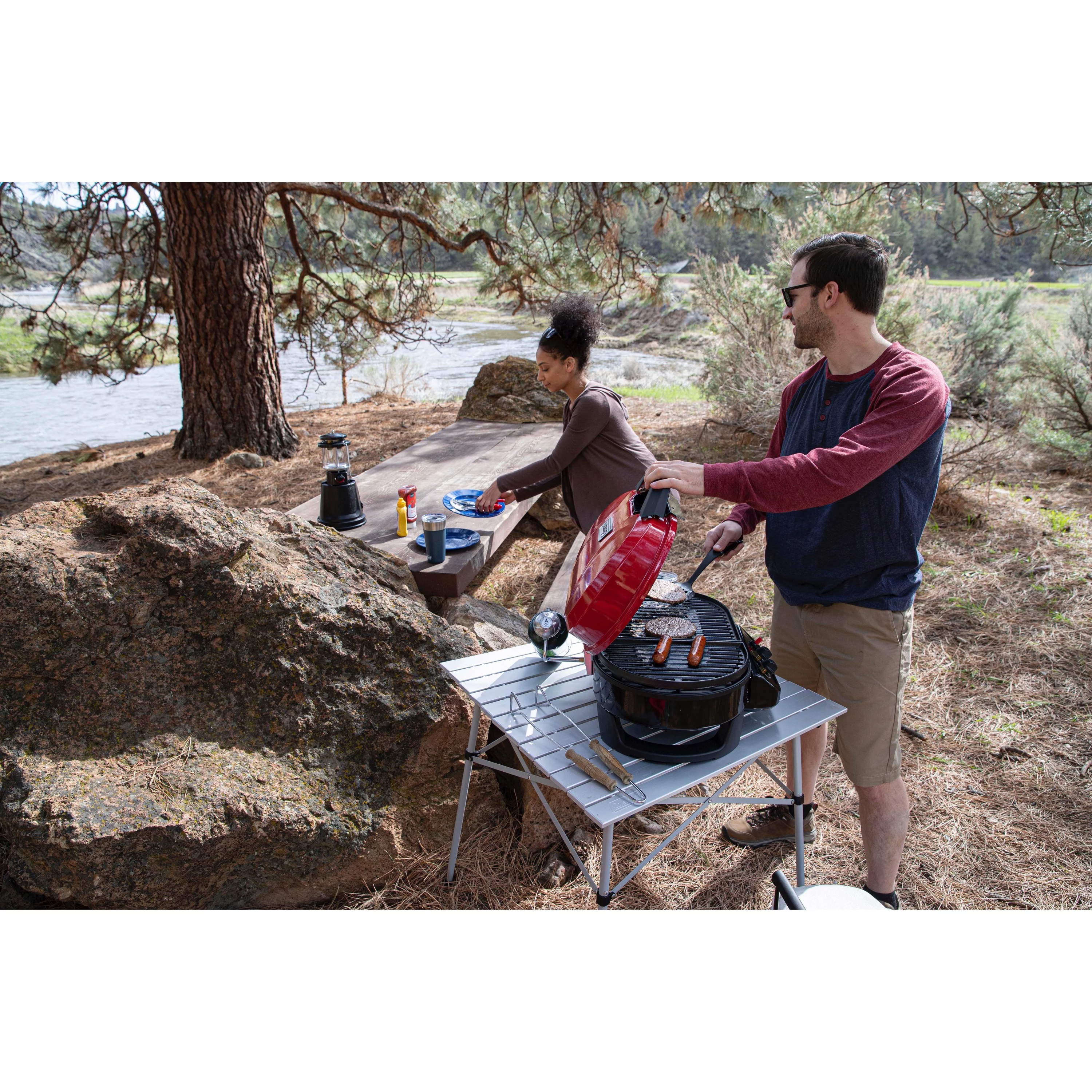 Coleman Roadtrip 225 Tabletop 2 Burner Propane Gas Grill, Black - Cheap Fitting