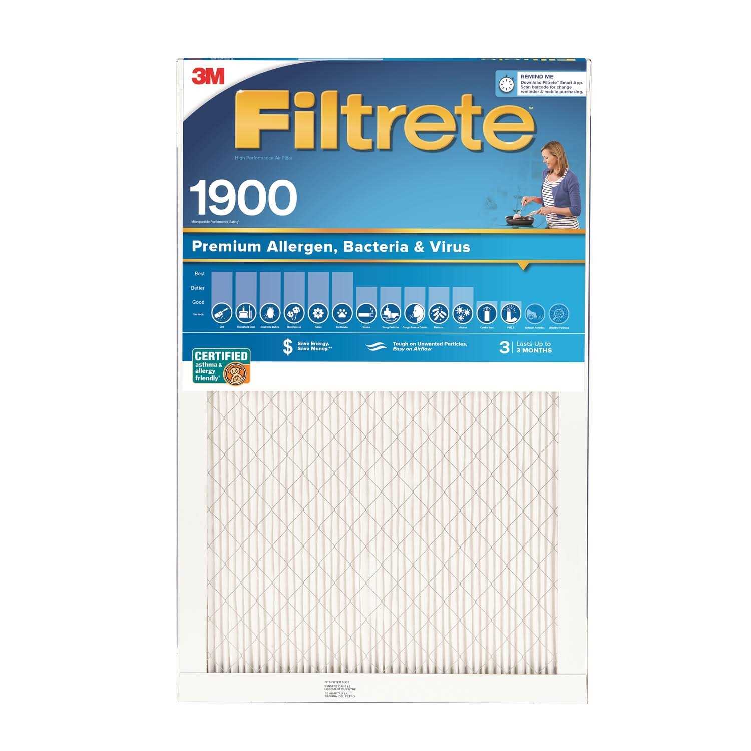 3M Filtrete 1900 Ultimate Allergen Filter - Cheap Fitting