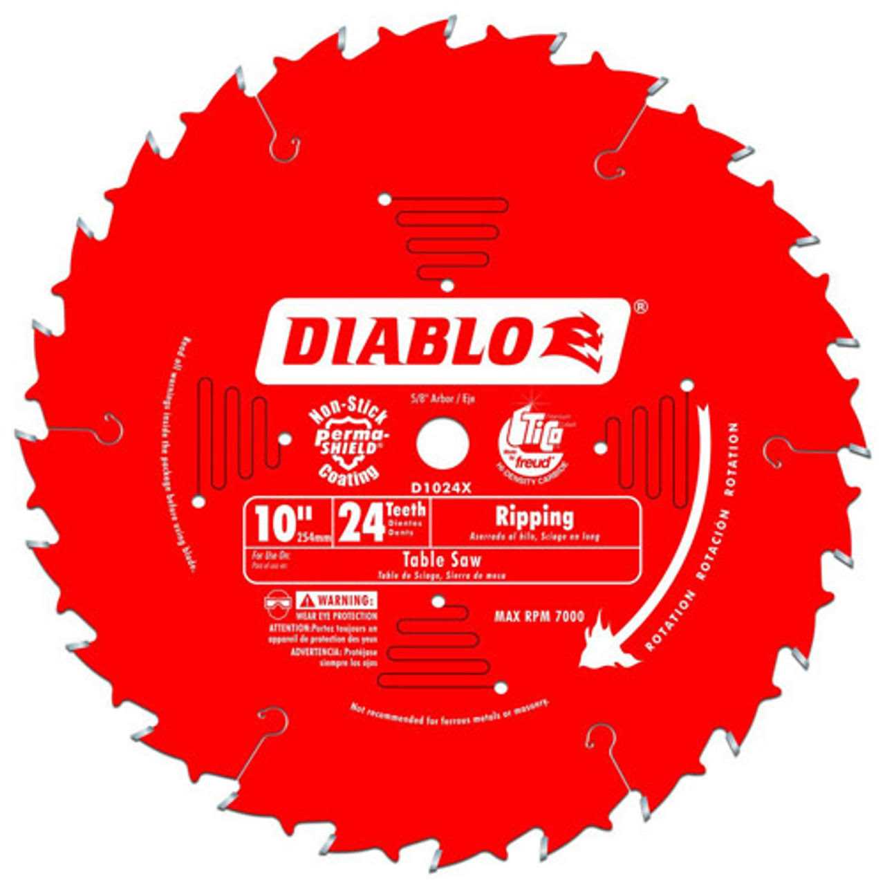 D1024X Diablo 24-Tooth Ripping Saw Blade - Cheap Fitting