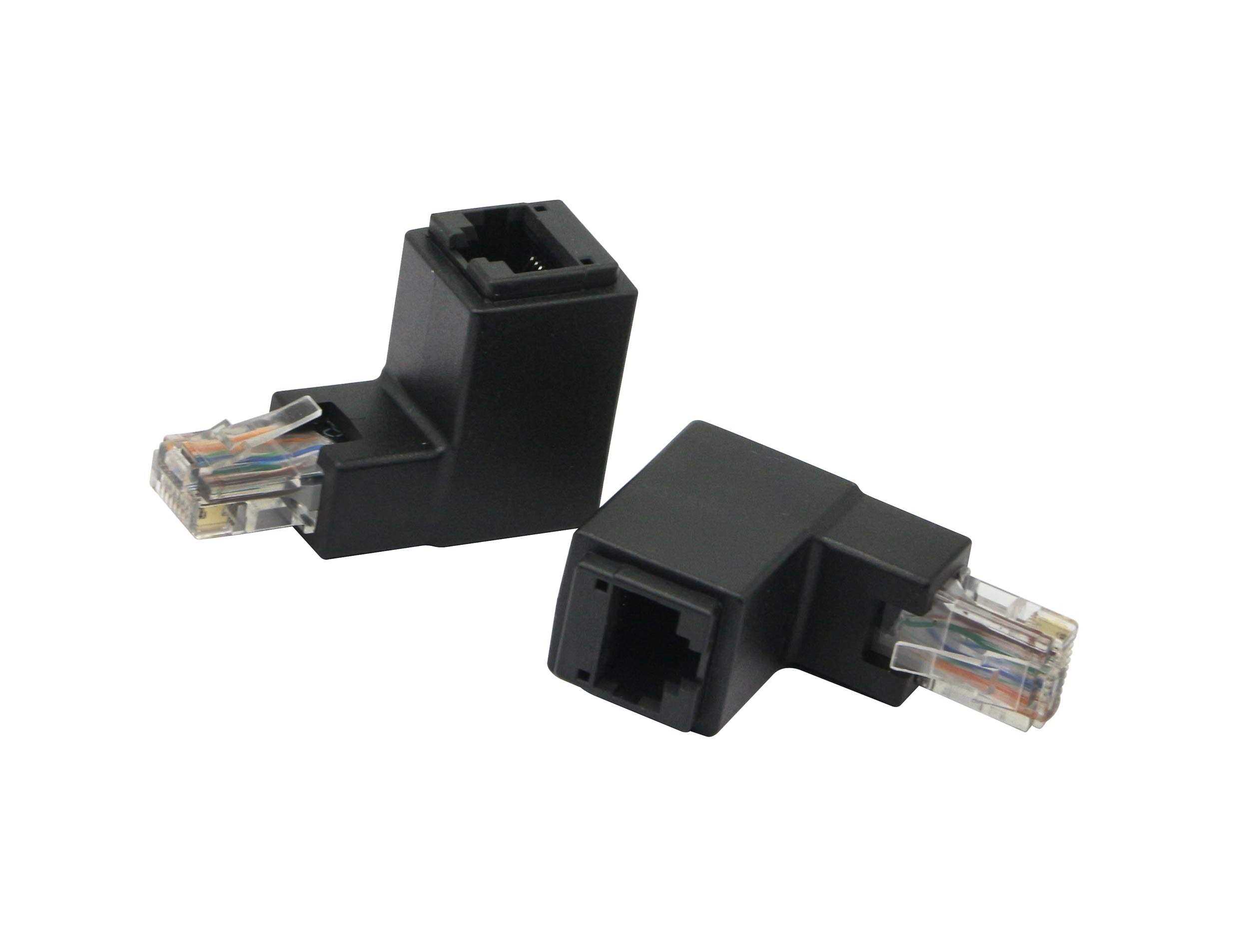 cERRXIAN 90 Degree Ethernet LAN RJ45 Male to Female - Cheap Fitting