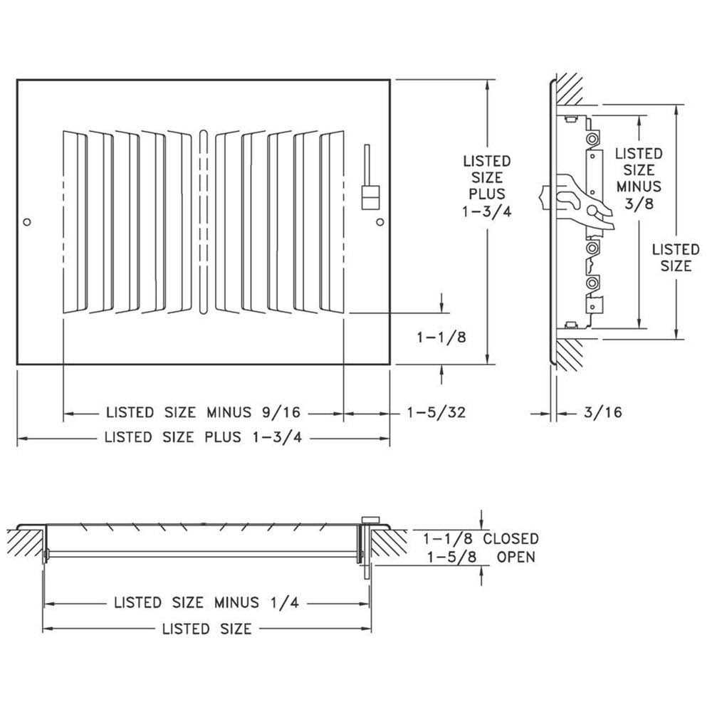 Hart & Cooley Register - Cheap Fitting