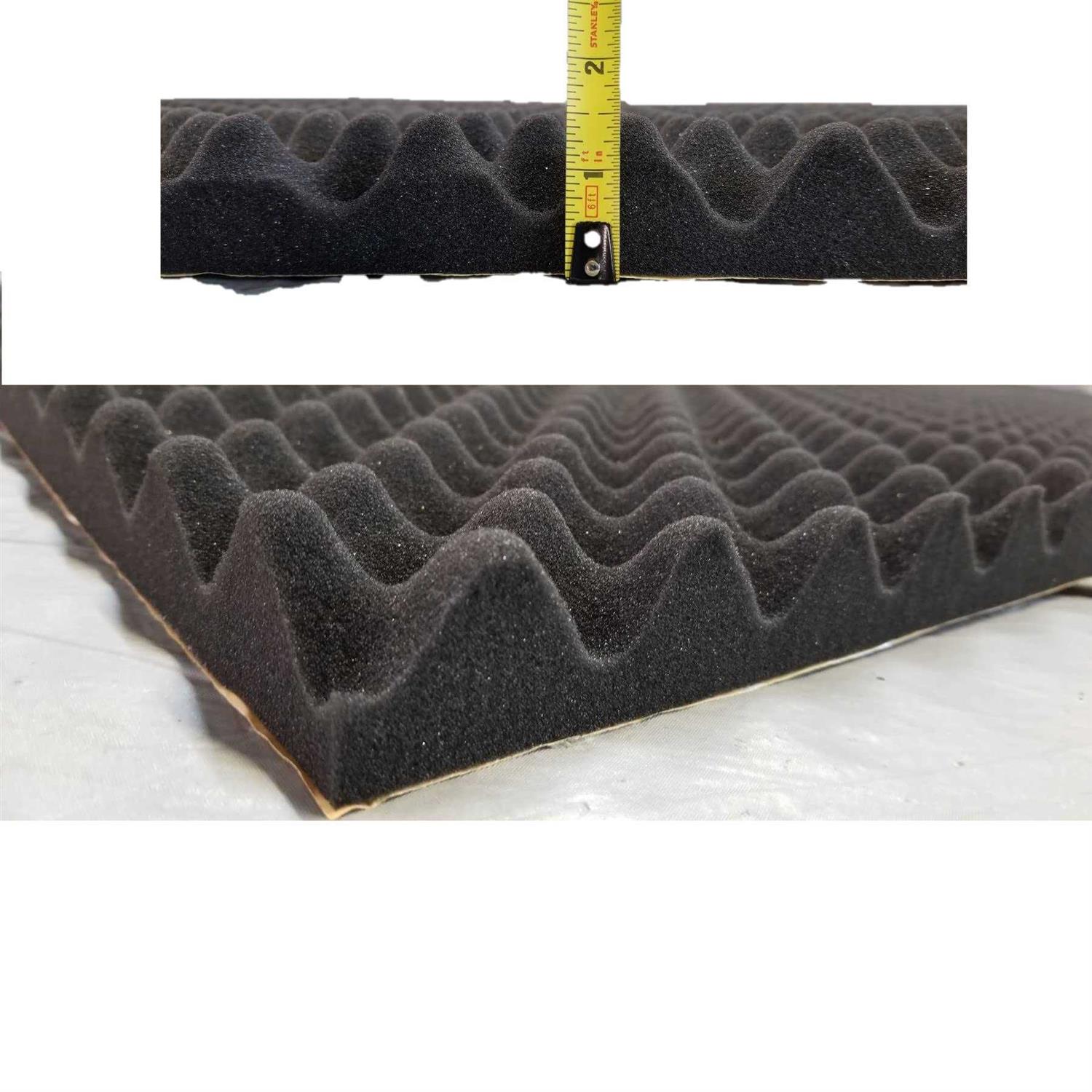 BookishBunny High Density Self Adhesive Acoustic Foam Egg Crate Panel Studio Foam Wall Panel 39 x 78 - Cheap Fitting