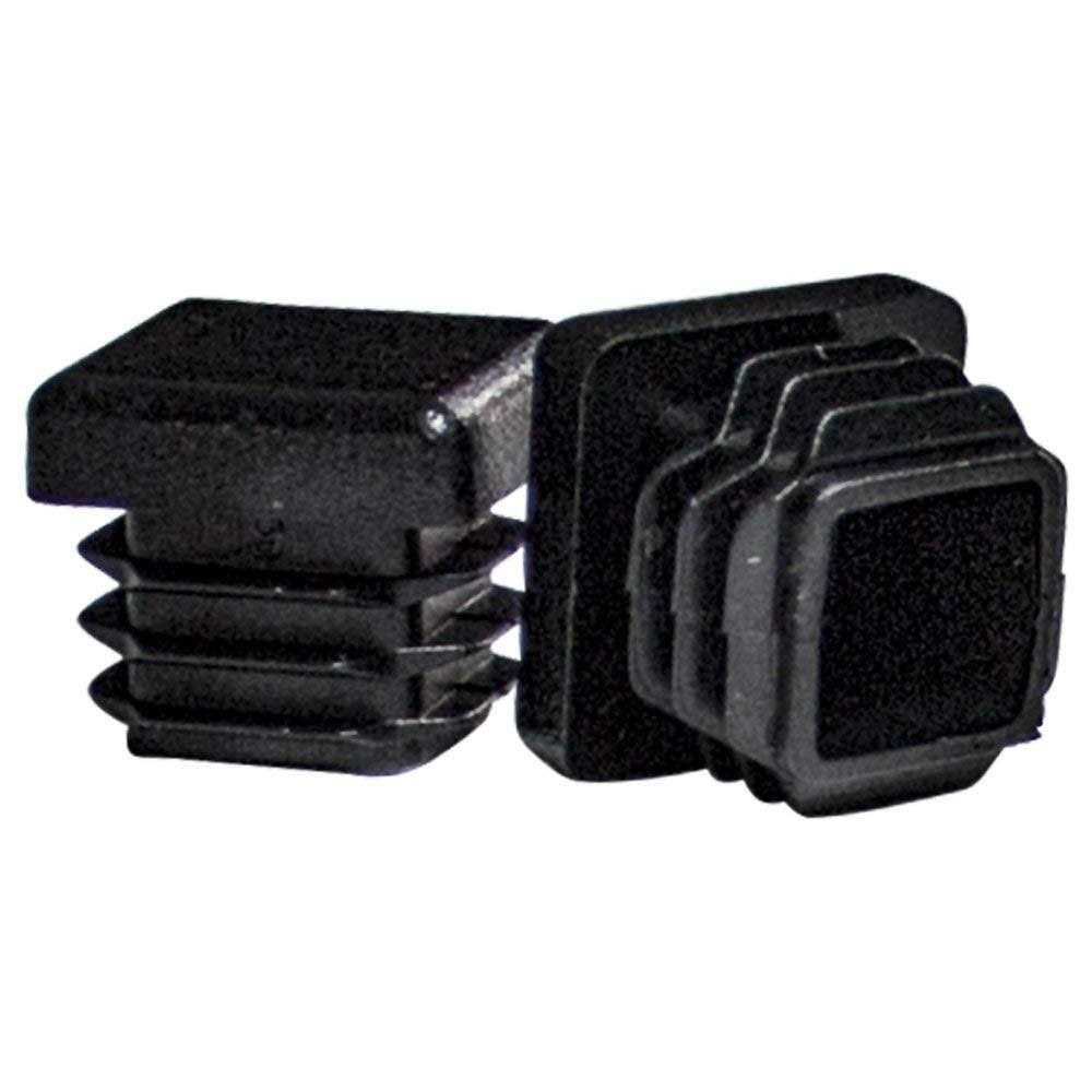 Prescott Plastics 3/4 0.75 Square Plastic Hole Plugs Inserts Black End Caps for Metal Tubing - Cheap Fitting