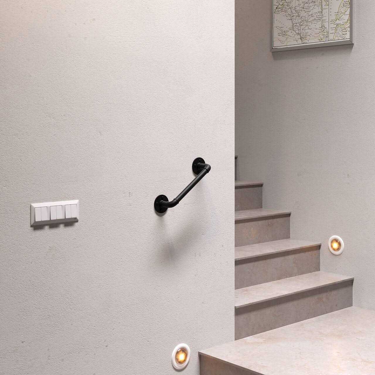 pamo. design SINGLE – Black stair railing - Cheap Fitting