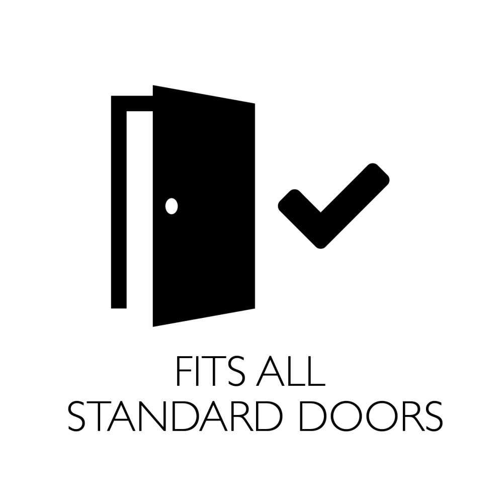 Design House 582189 Universal 6-Way Replacement Square Spindle Entry Latch Satin Nickel - Cheap Fitting