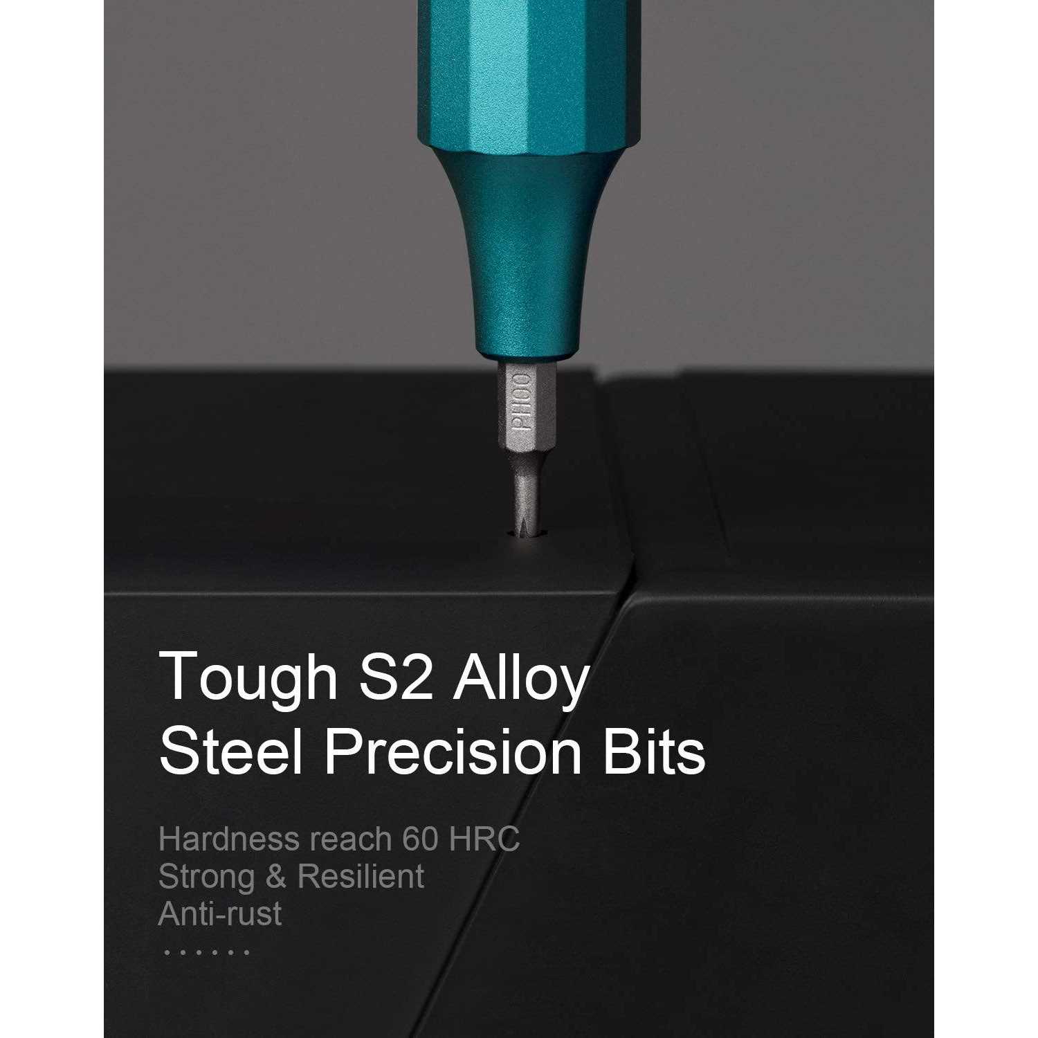 Hoto Precision Screwdriver Sets 24-in-1 Manual Screwdriver 24 pcs Tough S2 Steel Bits - Cheap Fitting