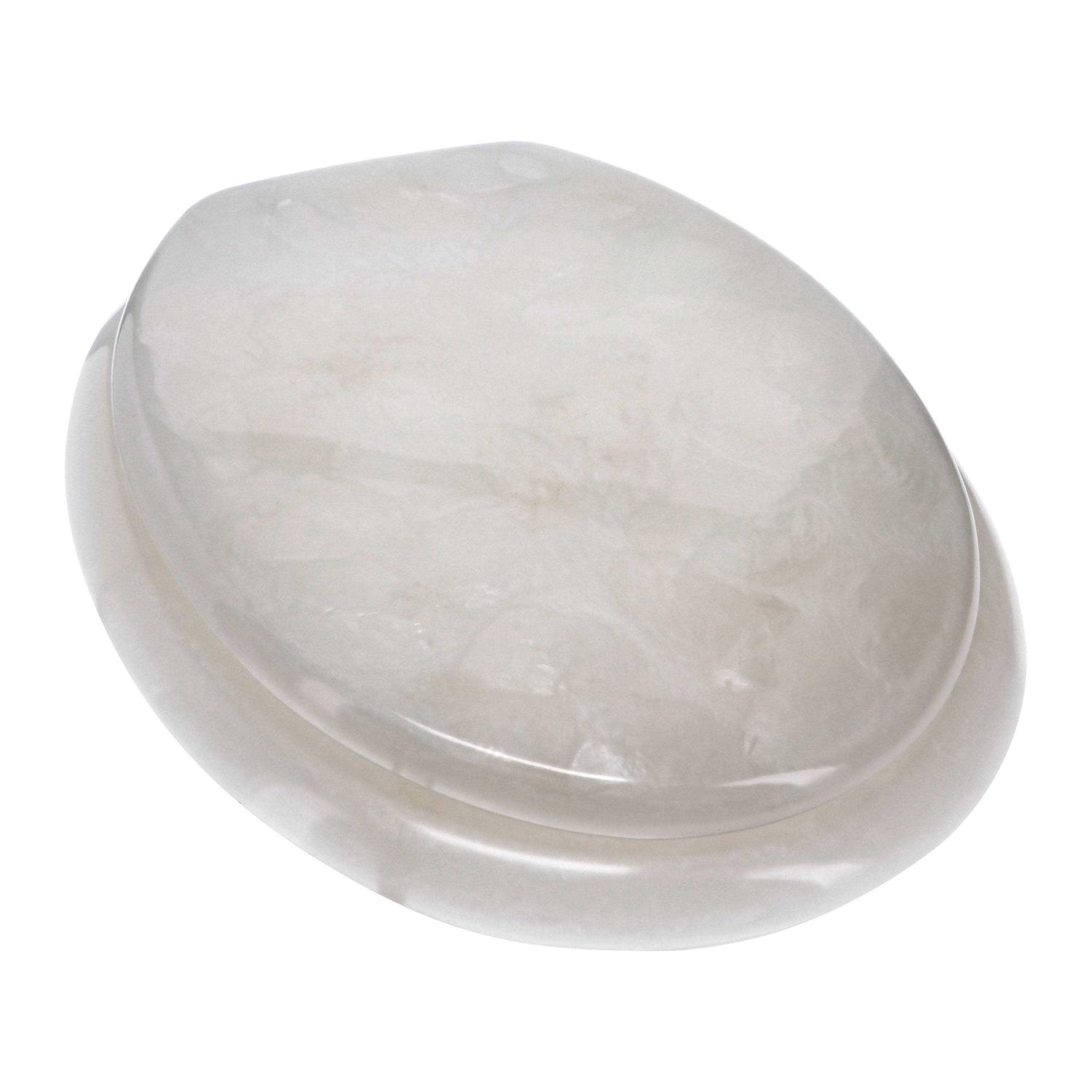 Ginsey Elongated Resin Toilet Seat with Chrome Hinges Capice - Cheap Fitting