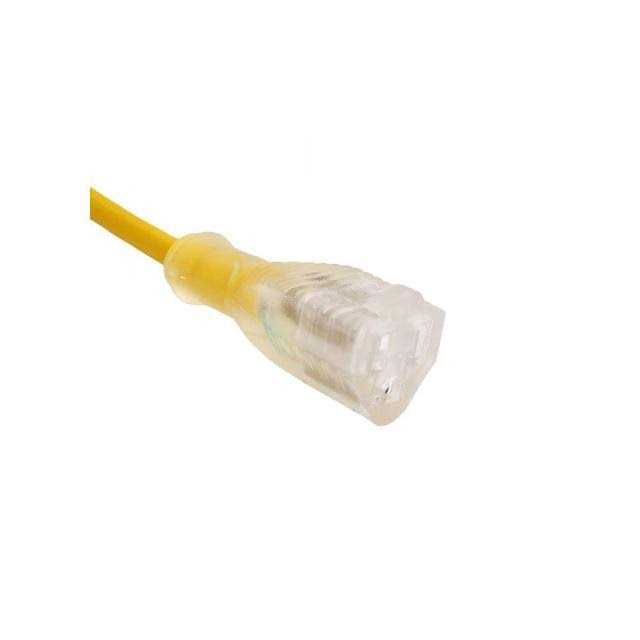 LifeSupplyUSA Amp 125-Volt SJTW Indoor/Outdoor Heavy-Duty Lighted End Extension Cord - Cheap Fitting