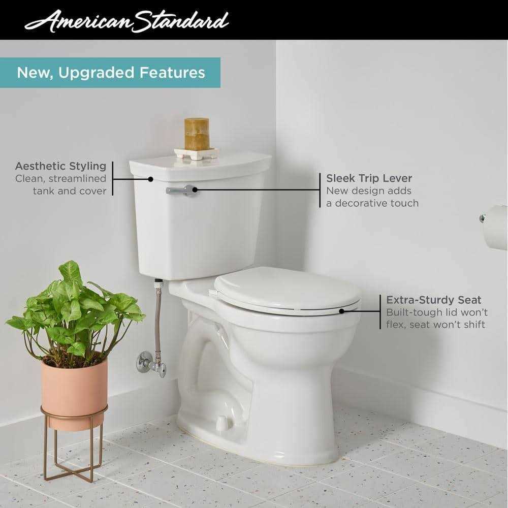 American Standard Champion 4 Right Height White Round Bowl 1.28 GPF Toilet - Cheap Fitting