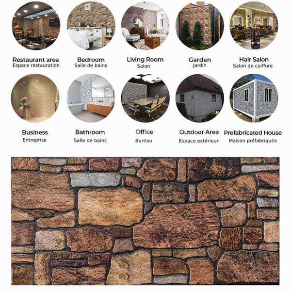 Dundee Deco Faux Stone Styrofoam 3D Decorative Wall - Cheap Fitting