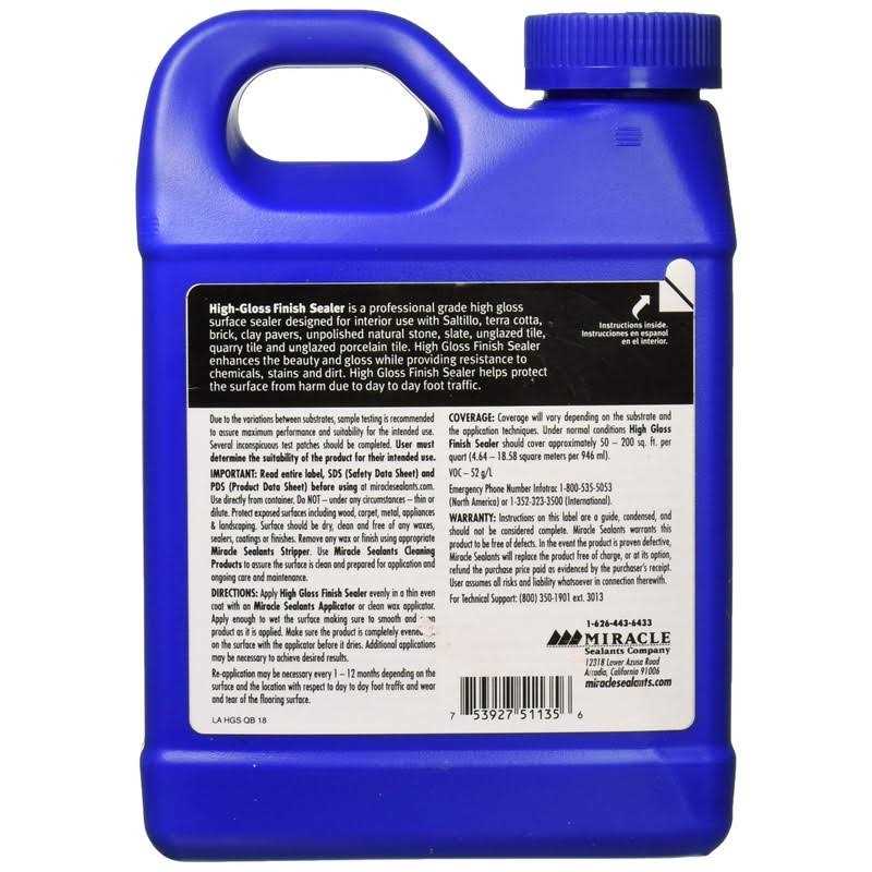 Miracle Sealants High Gloss Finish Sealer - Cheap Fitting