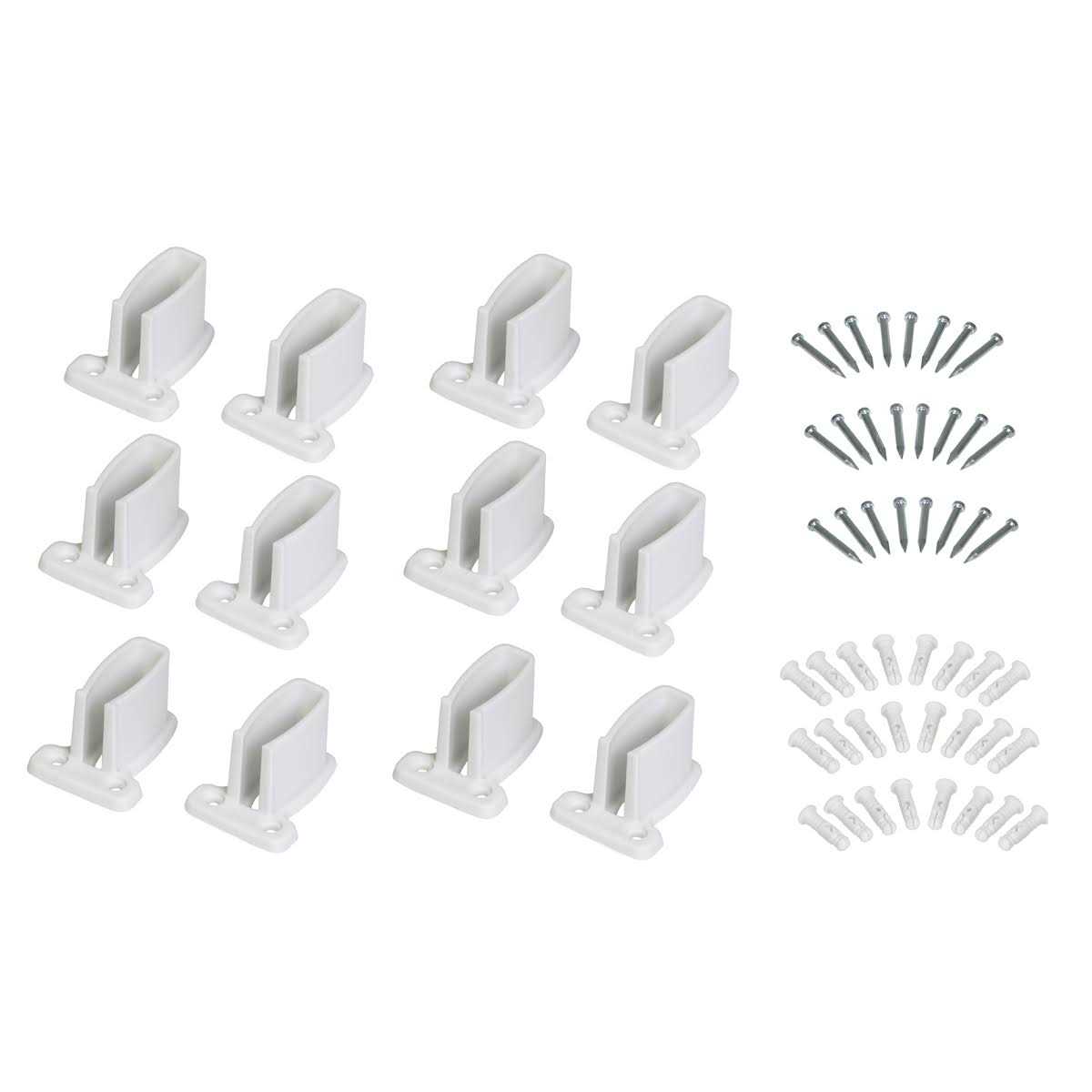 ClosetMaid White Plastic Wall Bracket - Cheap Fitting