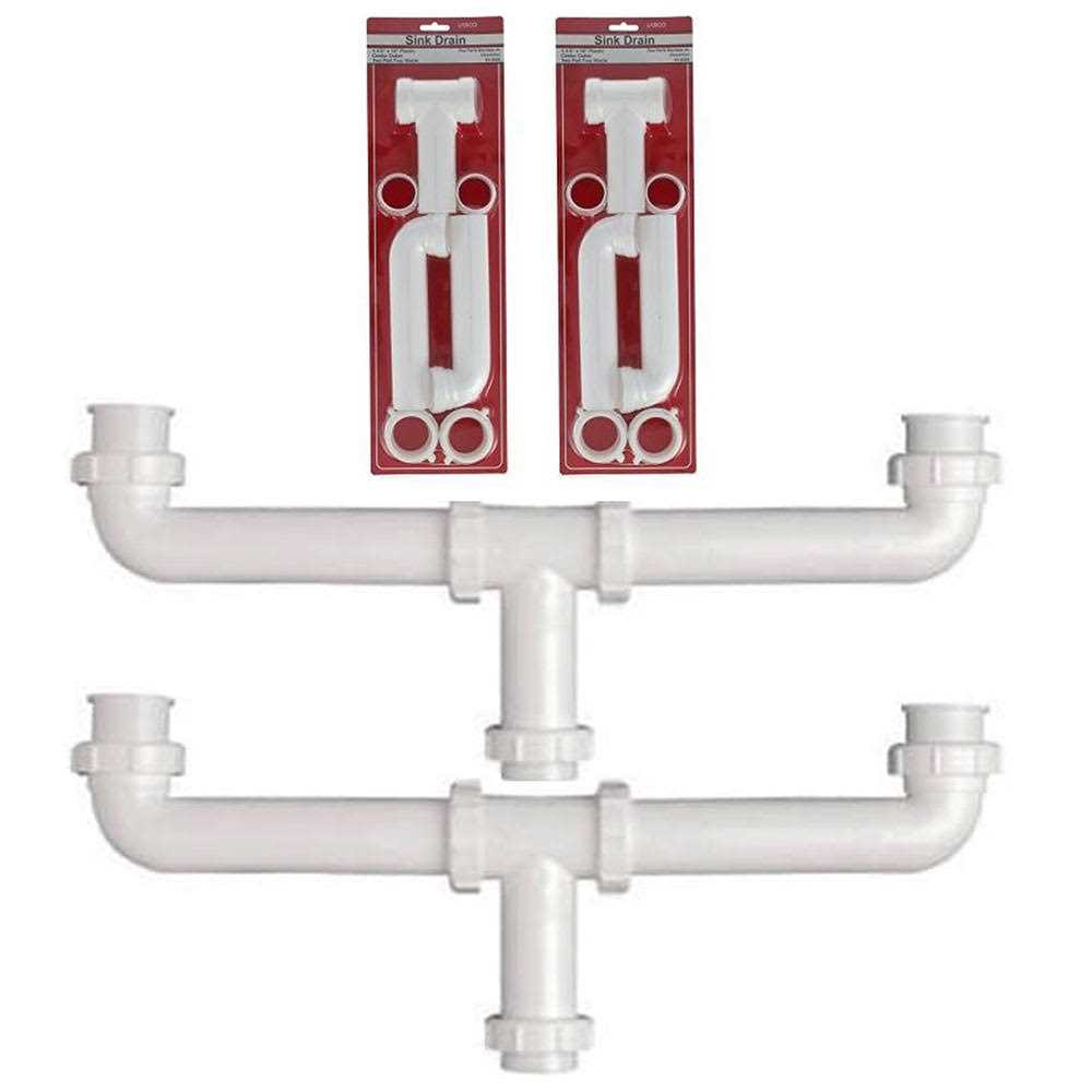 1.5 inch White Polypro Slip-Joint Sink Drain Center Outlet Waste Anti Clog - Cheap Fitting