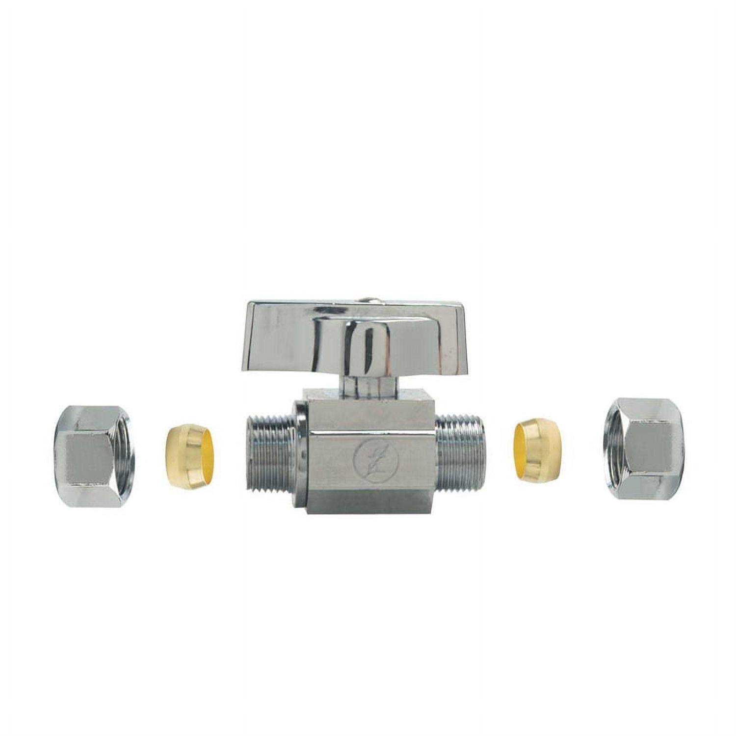 BrassCraft 3/8 in. Brass Compression Ball Valve - Cheap Fitting