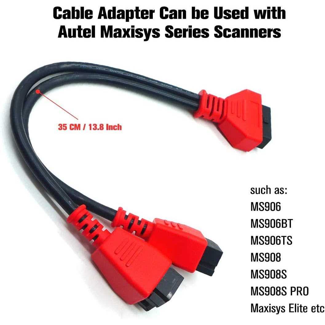 Cable Adaptor Fits for Chrysler 12+8 Programming Cable Connector for Autel DS808 Maxisys MS905 906 908 PRO Elite Autel - Cheap Fitting