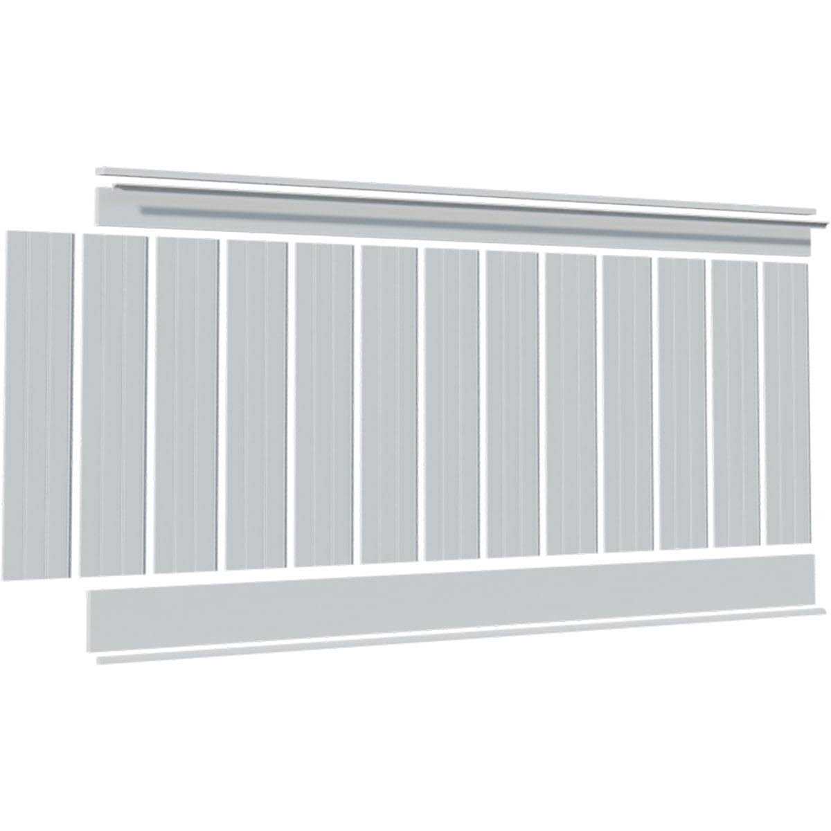 Ekena Millwork Height Deluxe Beadboard 8′ PVC Wainscoting Kit - Cheap Fitting