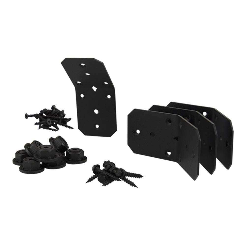 OZCO Building Products 4 inch Flush Inside 45-Degree Angle Bracket in Ironwood - Cheap Fitting