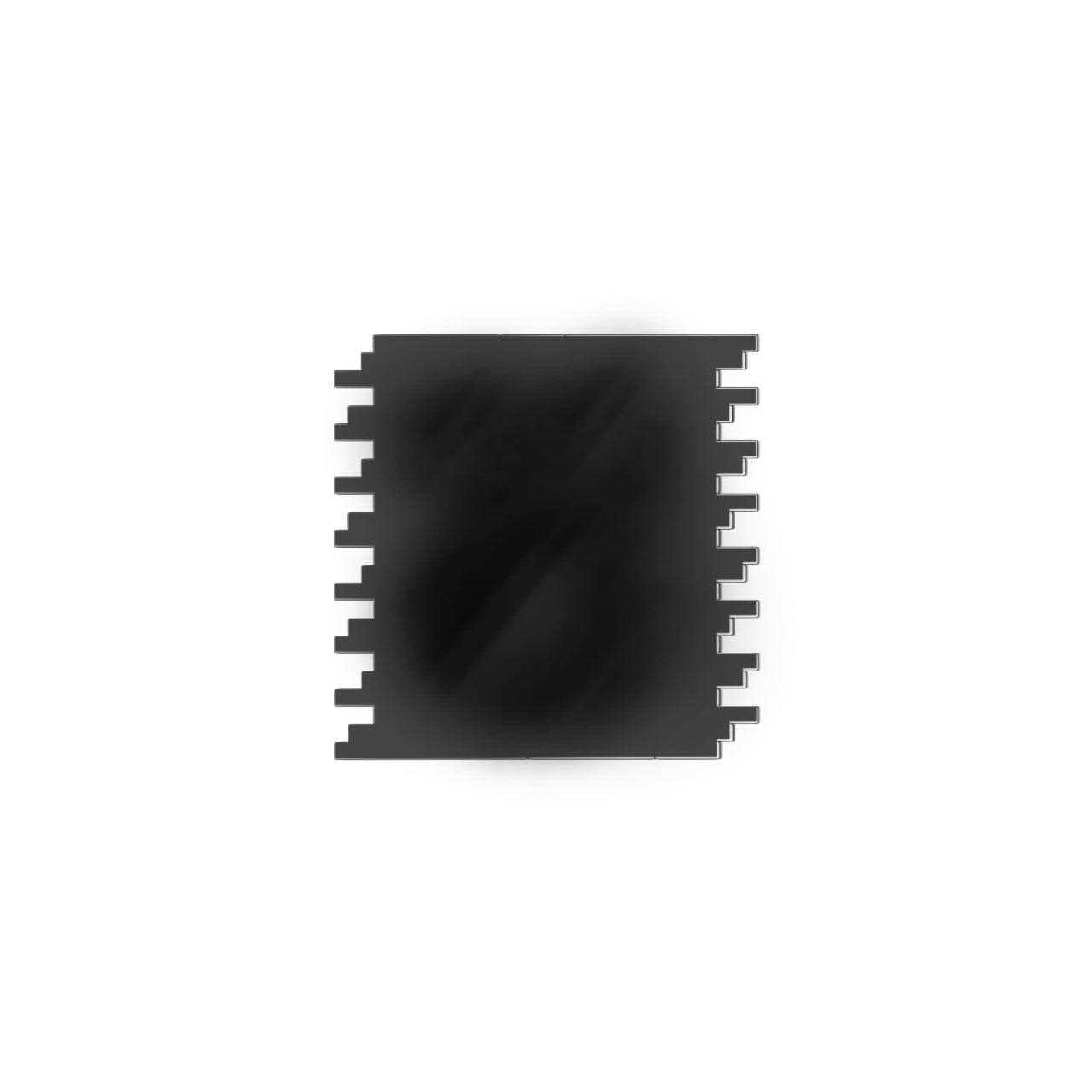 96 x 0.9 Matte Metal Edge Trim in Black Speed tiles - Cheap Fitting