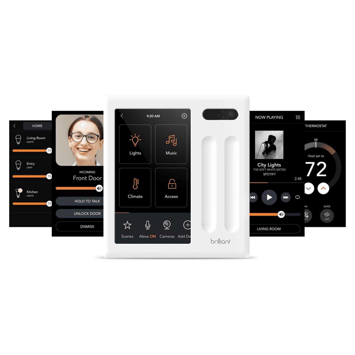 BHA120USWH2 Brilliant Smart Home Voice Control Hub 2 - Cheap Fitting