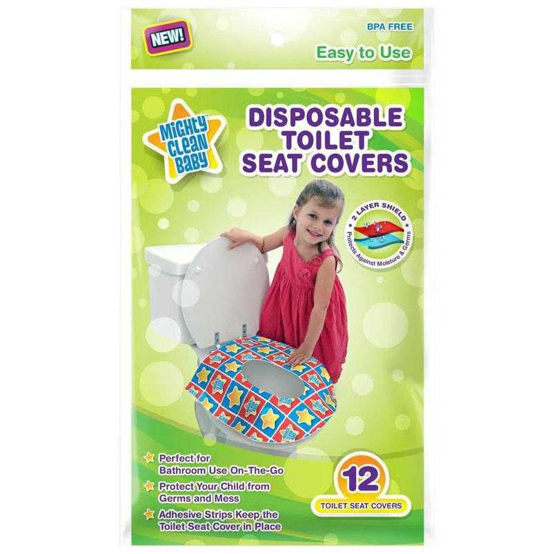 Mighty Clean Baby Disposable Toilet Seat Covers for Toddlers - Cheap Fitting