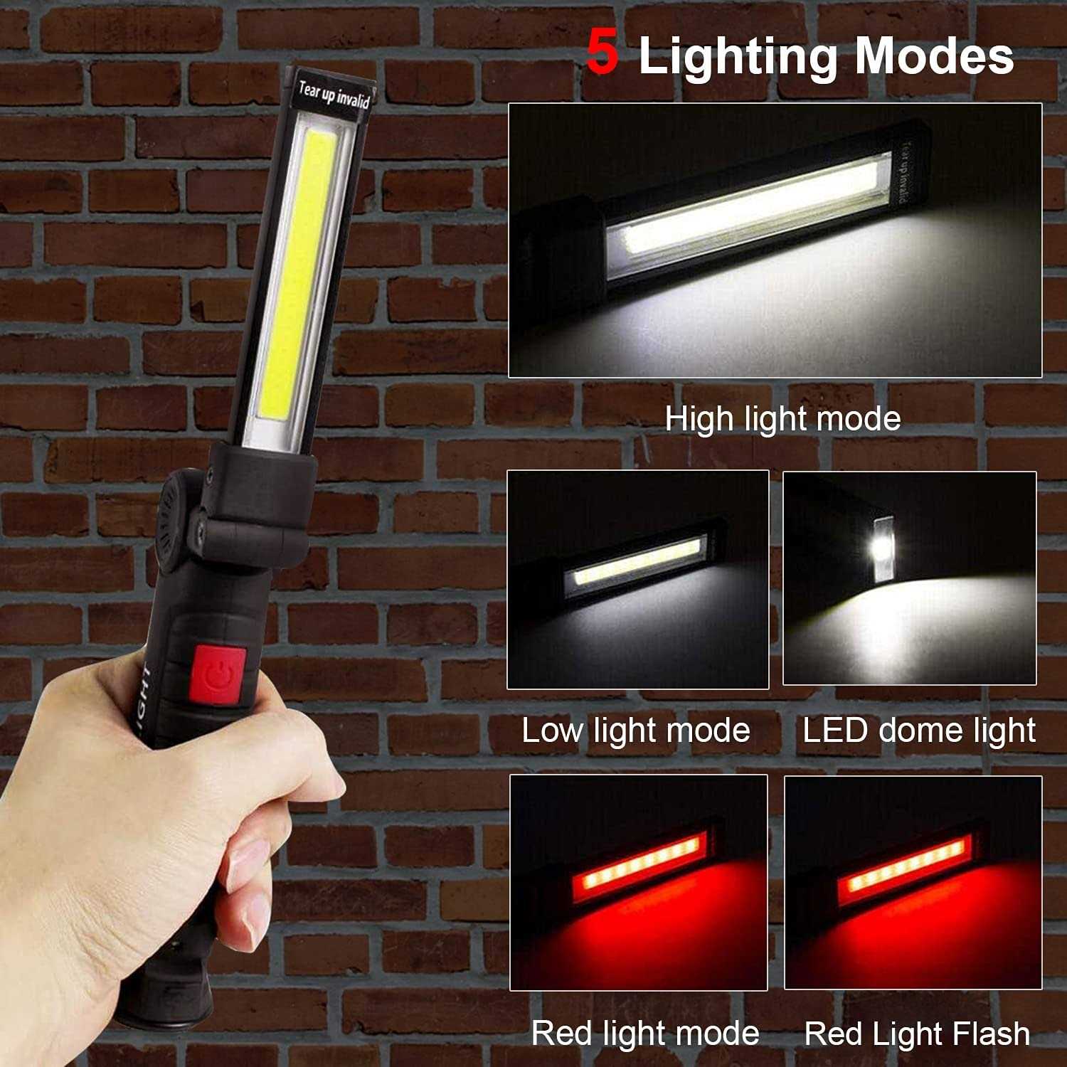 Lhotse Rechargeable Work Lights Led Work Light with Magnetic Base & Hanging Hook - Cheap Fitting