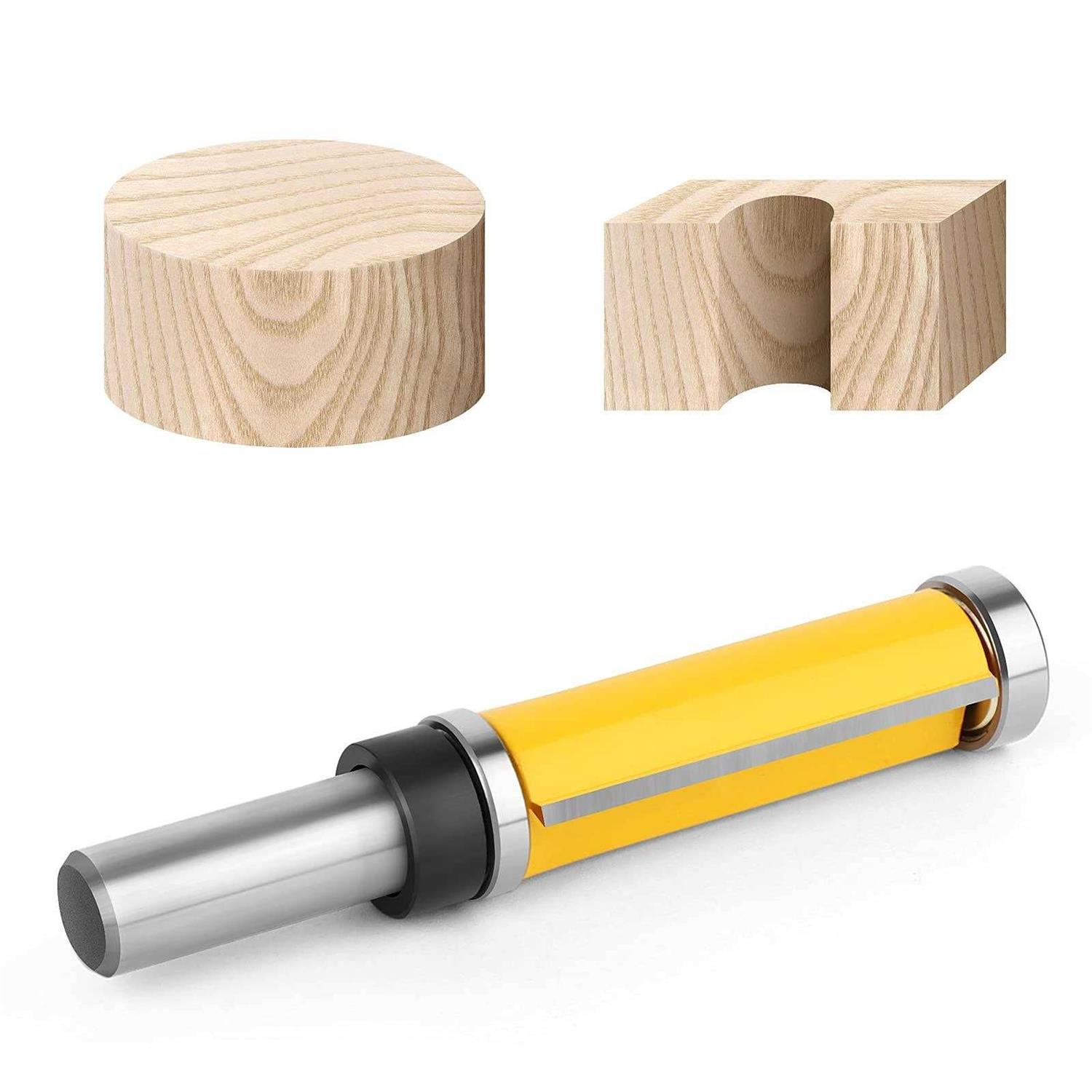 MEIGGTOOL Flush Trim Top and Bottom Bearing Router Bit 1/2-Inch Shank - Cheap Fitting
