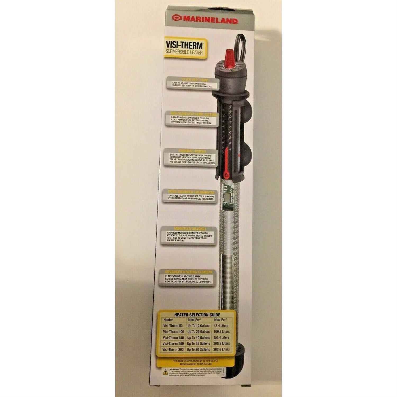 Marineland Visi-Therm Submersible Aquarium Tank Heater - Cheap Fitting