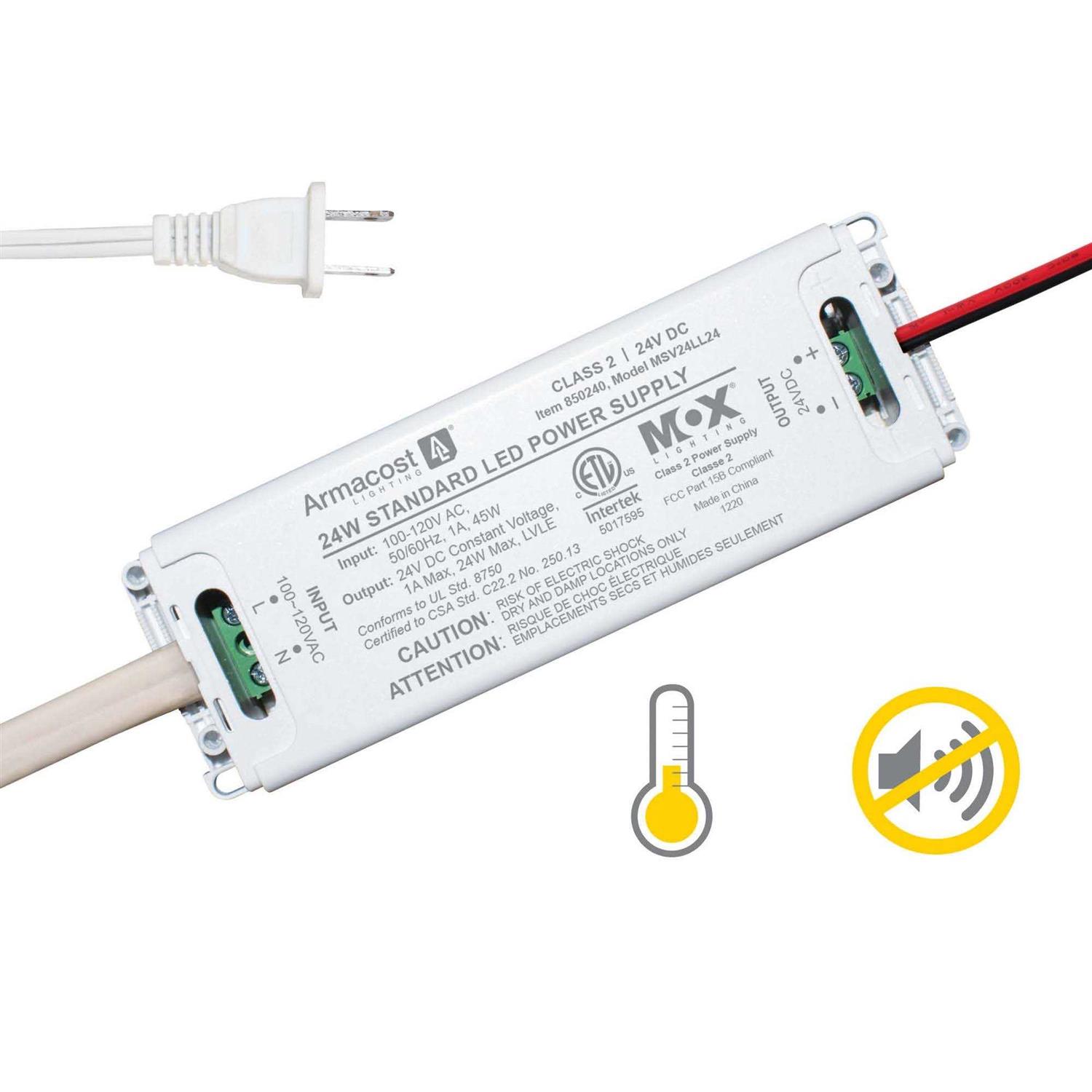 Armacost Lighting 24 Watt Standard 24 Volt DC LED Power Supply - Cheap Fitting