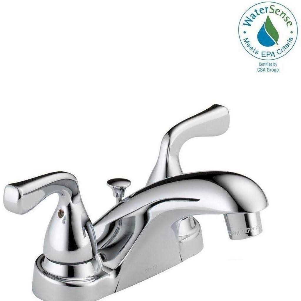 Delta Foundations 4 in. Centerset 2-Handle Bathroom Faucet - Cheap Fitting