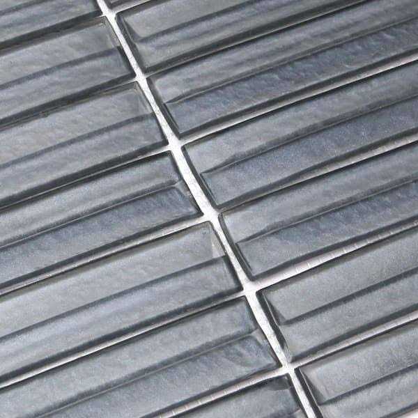 Ivy Hill Tile Tara 11.61 in. x 11.73 in. Stacked Glass Mosaic Tile - Cheap Fitting