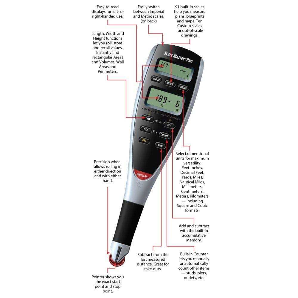 Calculated Industries 6025 Scale Master Pro Digital Plan Measure - Cheap Fitting