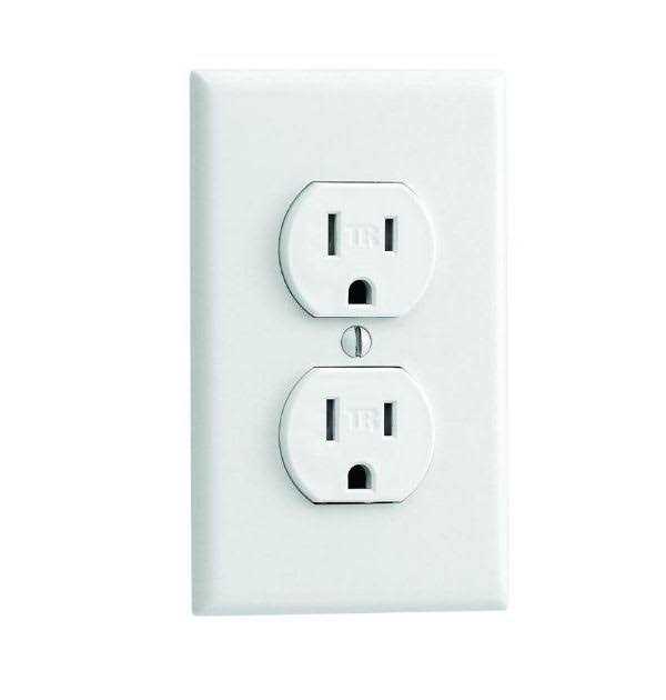 Leviton T5320-WMP Duplex Tamper Resistant Receptacle - Cheap Fitting