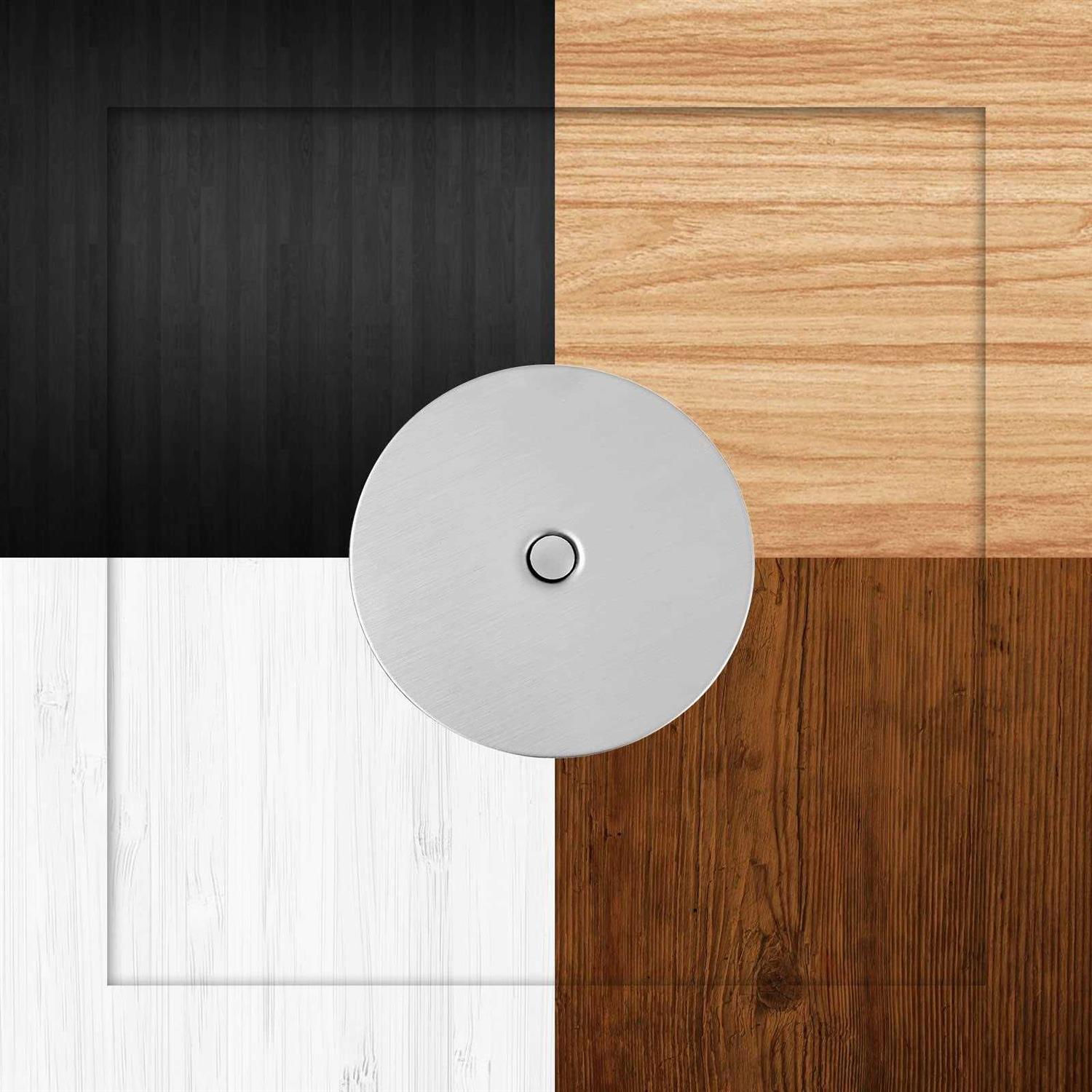 NAUBEA 1 Pack Door Knob Hole Cover Plate 2 5/8 diameter round Deadbolt Cover Plate - Cheap Fitting