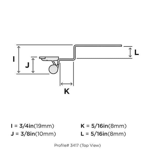 Amerock 3/8 Inset Face Frame Mount Non-Self Closing Cabinet Hinge BPR3417FB	Amerock 3/8 Inset Face Frame Mount Non-Self Closing Cabinet Hinge BPR3417FB - Cheap Fitting