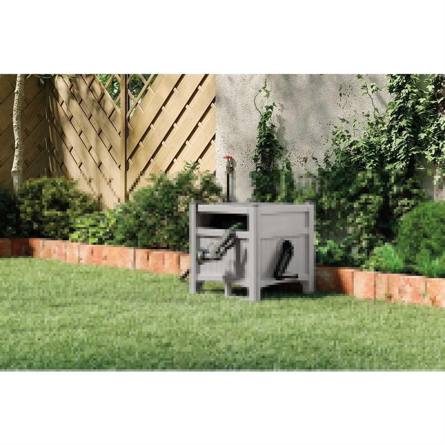 Suncast 100 ft. Hose Hideaway Hose Reel, Gray, Size: 8 in - Cheap Fitting