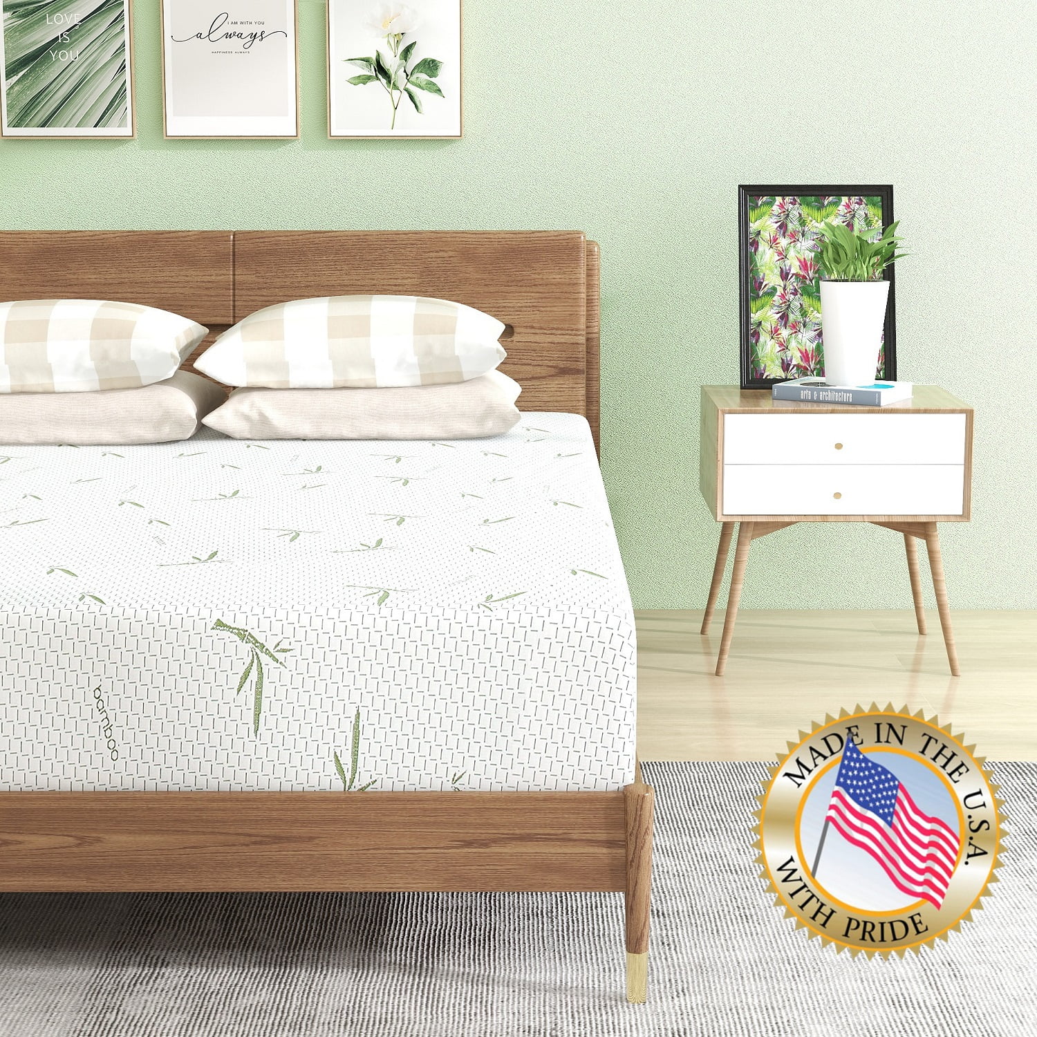 Queen Mattress, 10 inch Memory Foam Mattress Bed in a Box,with Green Tea Cooling Gel, Made in USA - Cheap Fitting