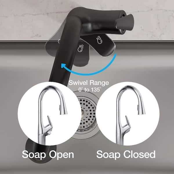 Kohler Safia 1-Handle Pull Down Sprayer Kitchen Faucet with Integrated Soap Dispenser - Cheap Fitting