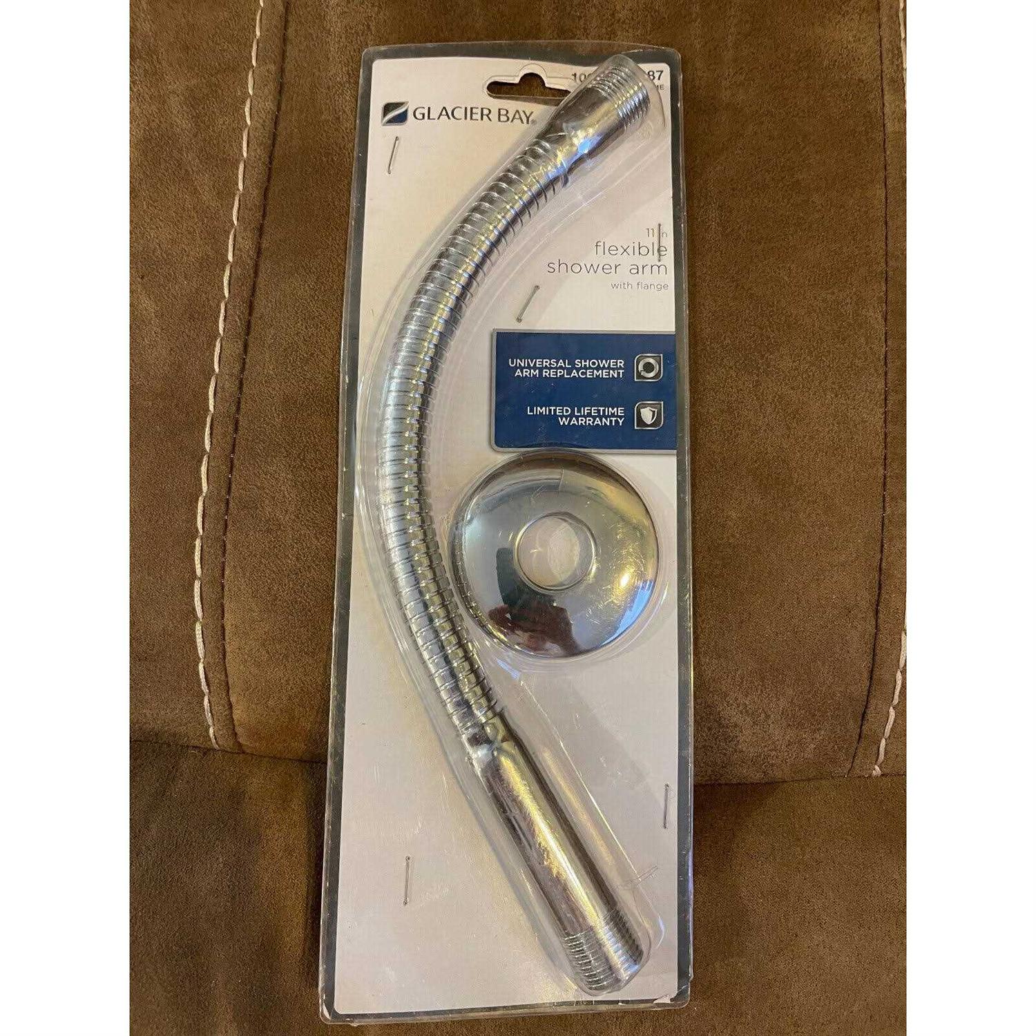 Glacier Bay 11 in. Shower Arm with Flexible Flange 520 HD2480CP - Cheap Fitting