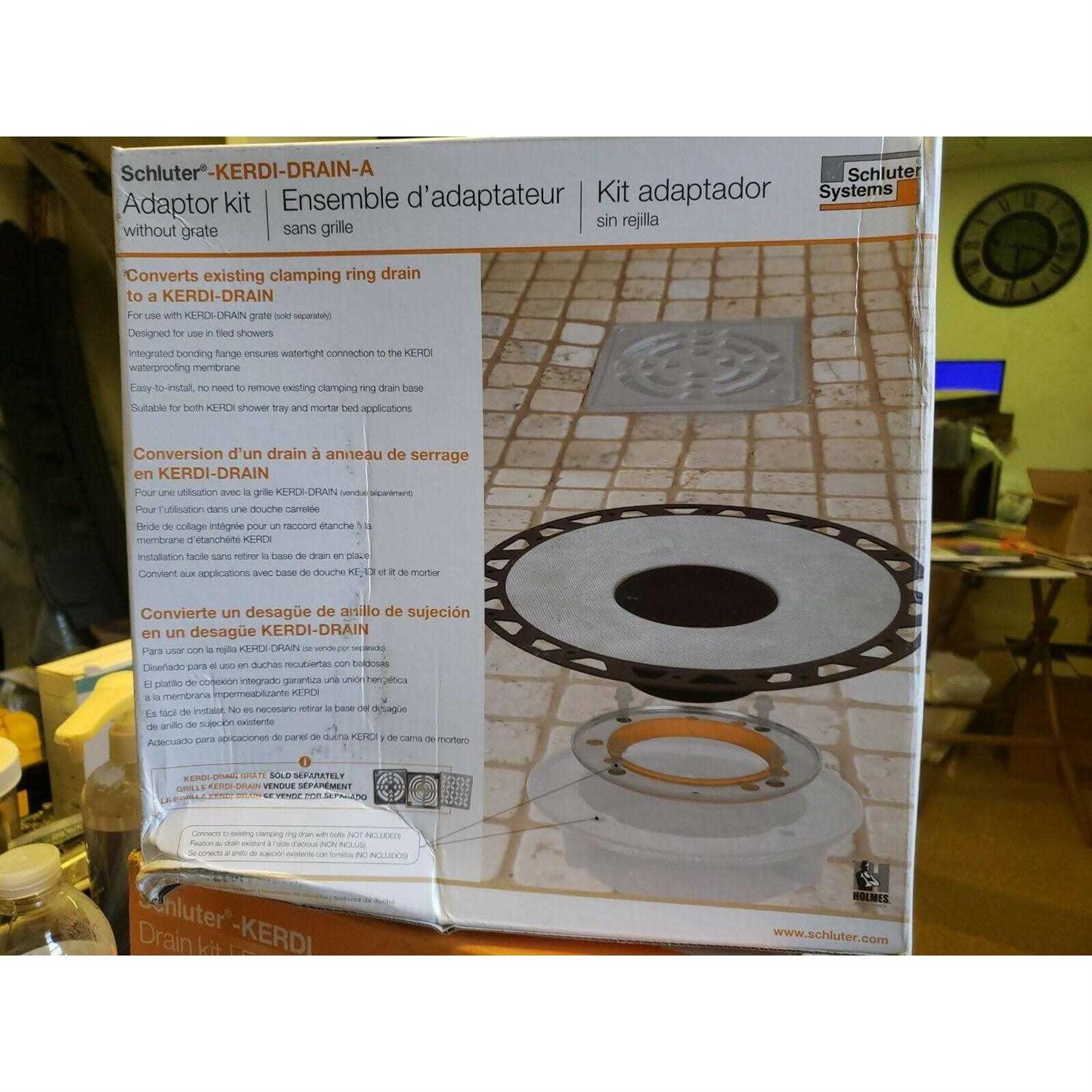 Schluter Kerdi-Drain-A Adaptor Flange Kit ABS - Cheap Fitting