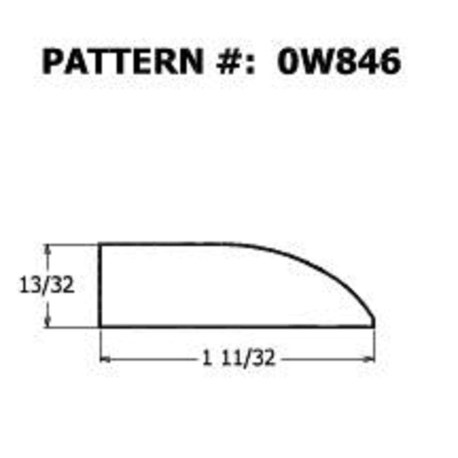 Alexandria Moulding 0W846-20084C1 Molding Ranch Stop - Cheap Fitting