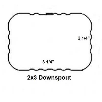 Vyh Downspout Gutter Y Connector 2×3 Upright High Gloss - Cheap Fitting