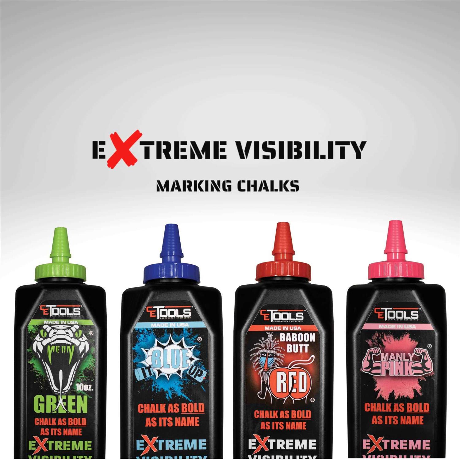 CE Tools 10 oz. Extreme Visibility Standard Marking Chalk CET102G - Cheap Fitting