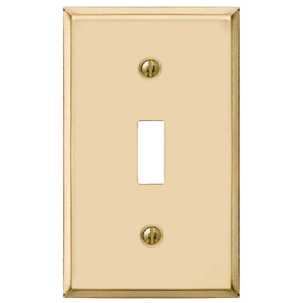 Amerelle Edwardian Collection Brushed Bronze Wallplate / Single Toggle - Cheap Fitting