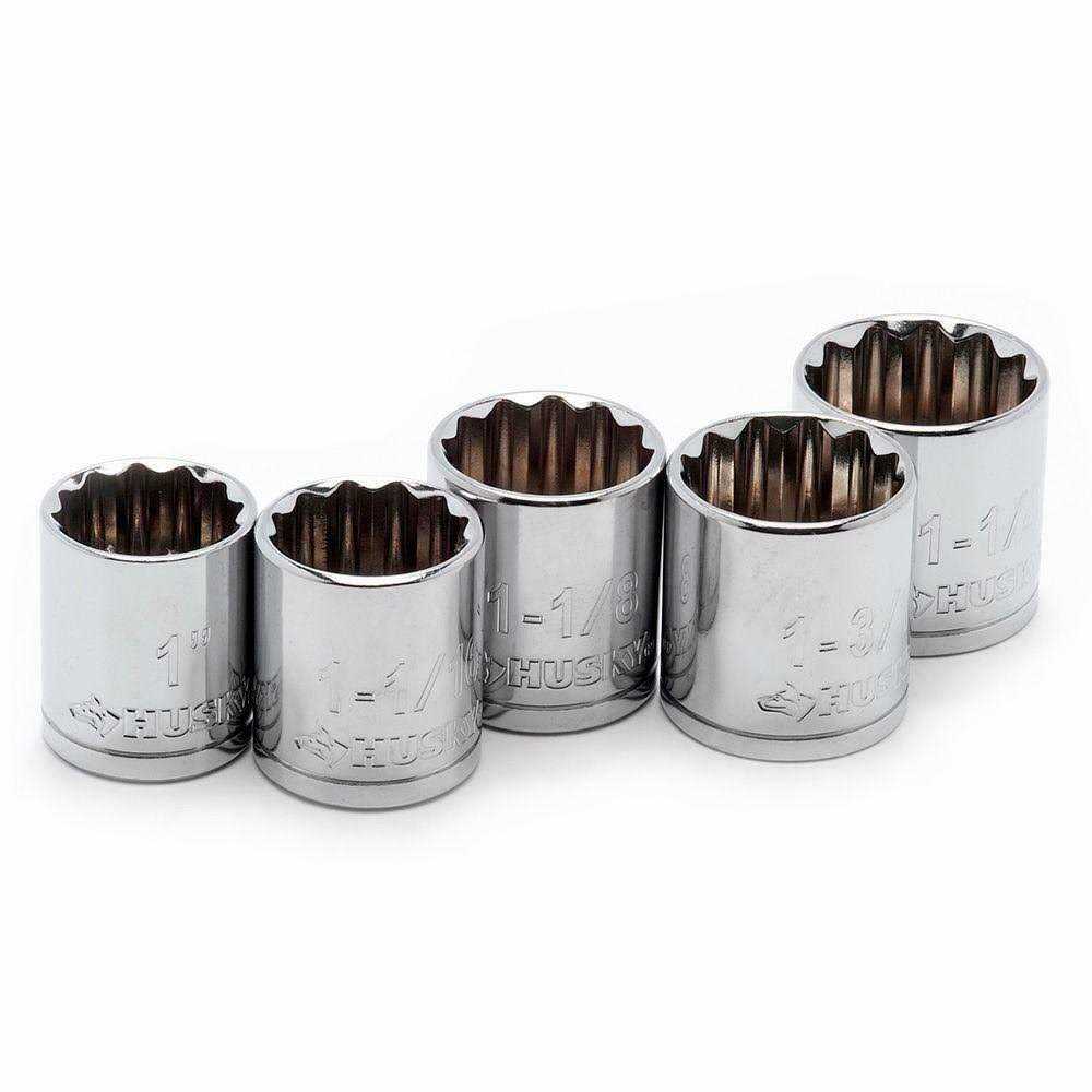 Husky 1/2 in. Drive Large Socket Set - Cheap Fitting